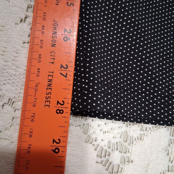 Just Be Women Pull-On Long Pants Leggings Black Small White Polka Dots Size L - Picture 9 of 9
